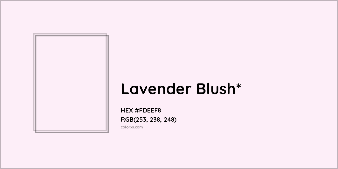 HEX #FDEEF8 Color Name, Color Code, Palettes, Similar Paints, Images