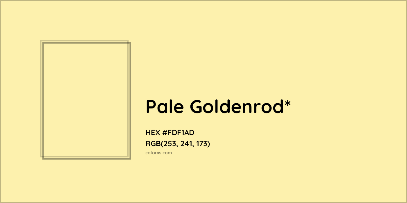 HEX #FDF1AD Color Name, Color Code, Palettes, Similar Paints, Images