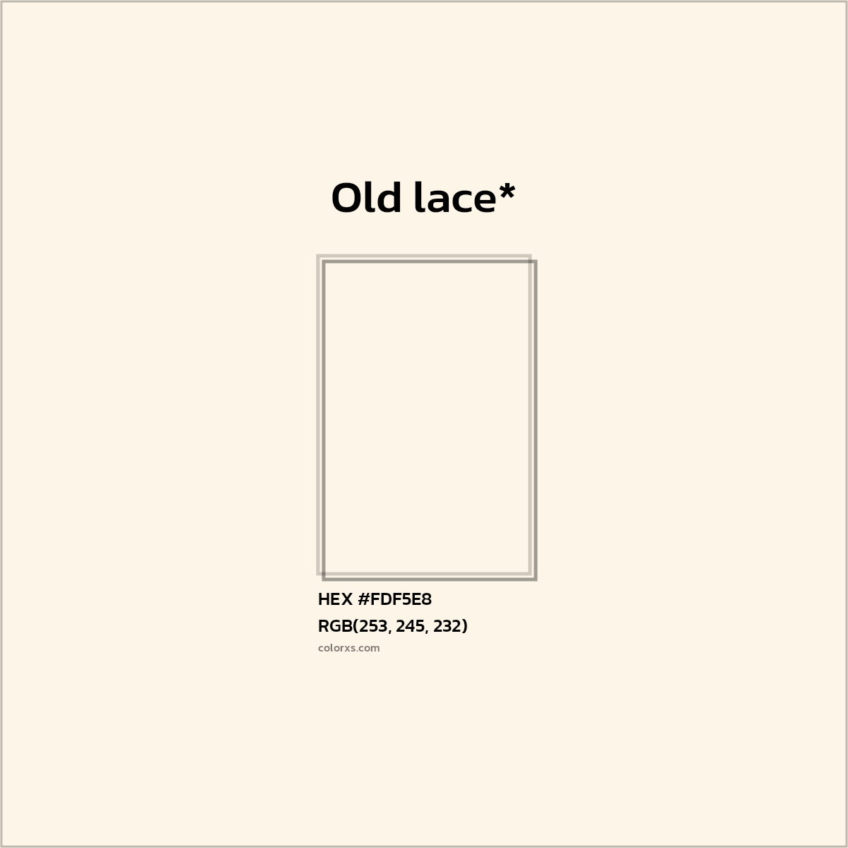 HEX #FDF5E8 Color Name, Color Code, Palettes, Similar Paints, Images