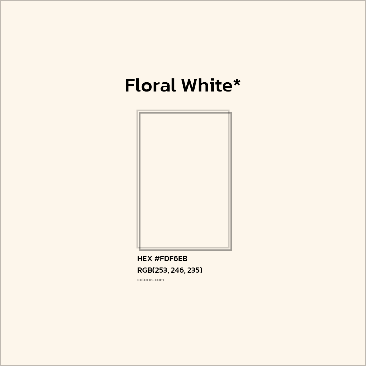 HEX #FDF6EB Color Name, Color Code, Palettes, Similar Paints, Images