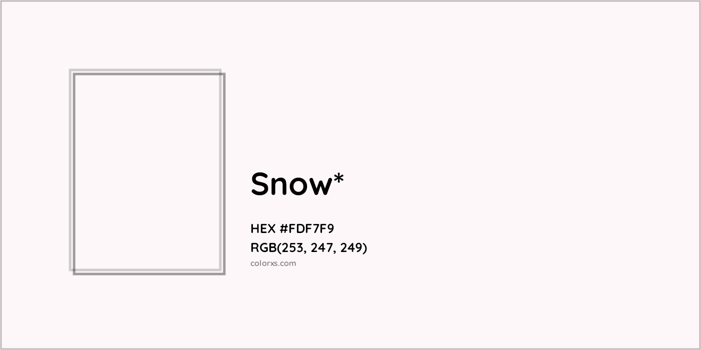 HEX #FDF7F9 Color Name, Color Code, Palettes, Similar Paints, Images