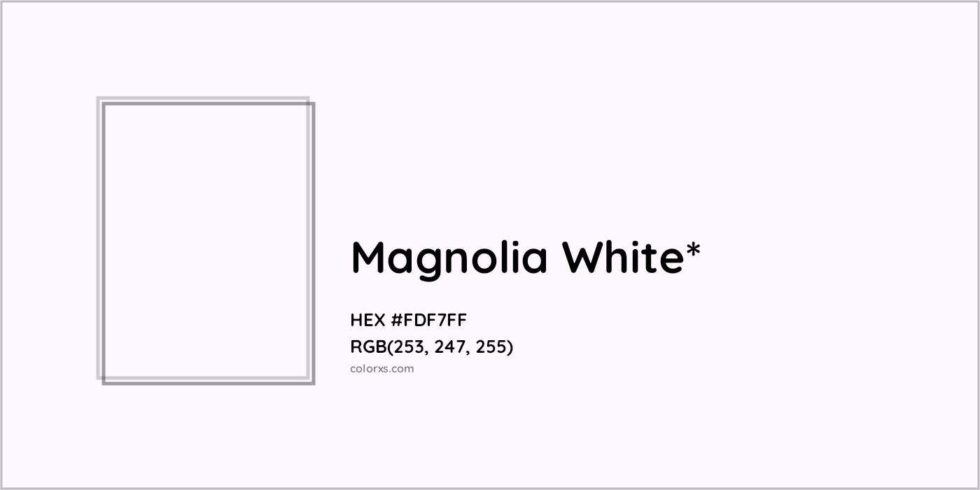 HEX #FDF7FF Color Name, Color Code, Palettes, Similar Paints, Images