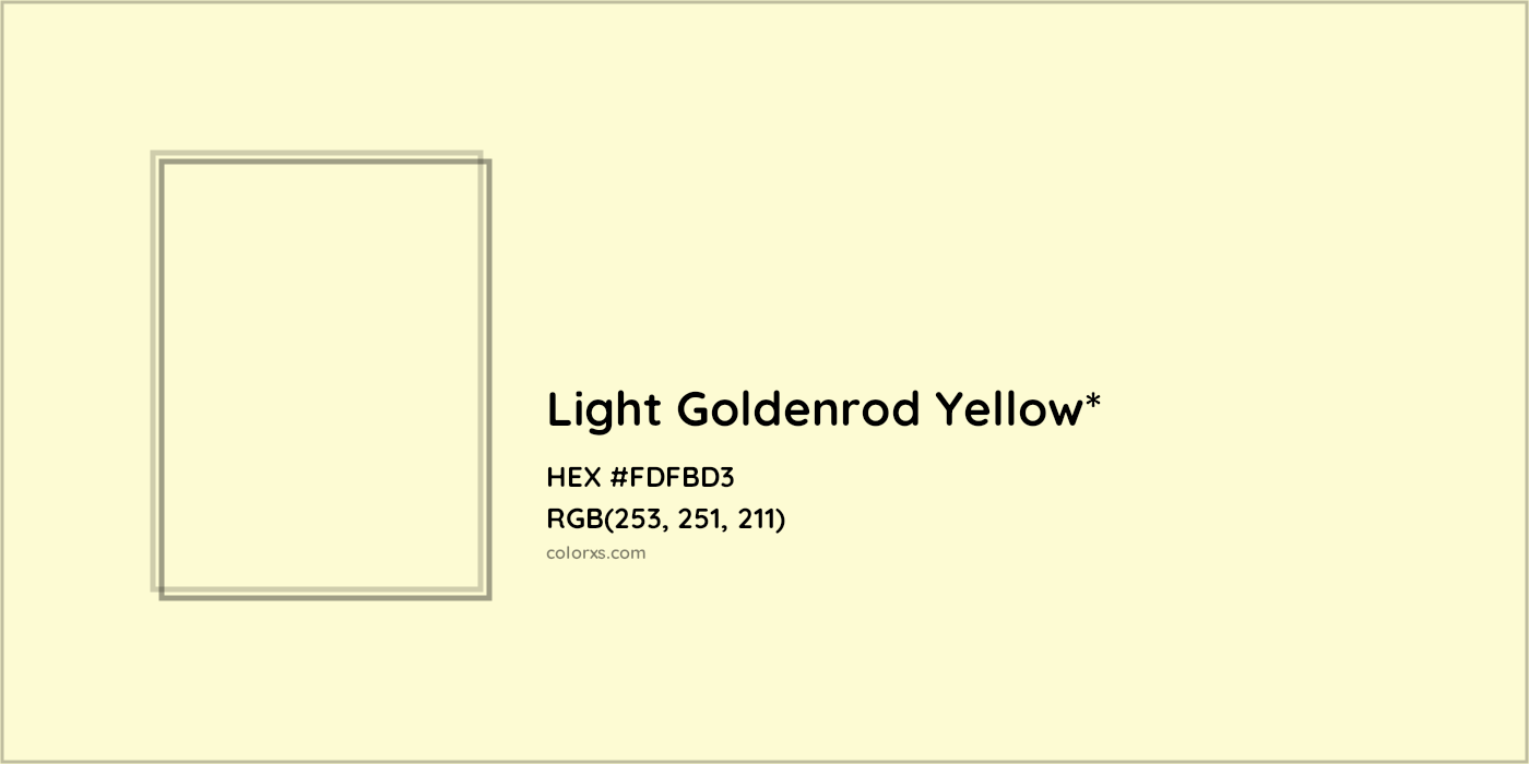 HEX #FDFBD3 Color Name, Color Code, Palettes, Similar Paints, Images