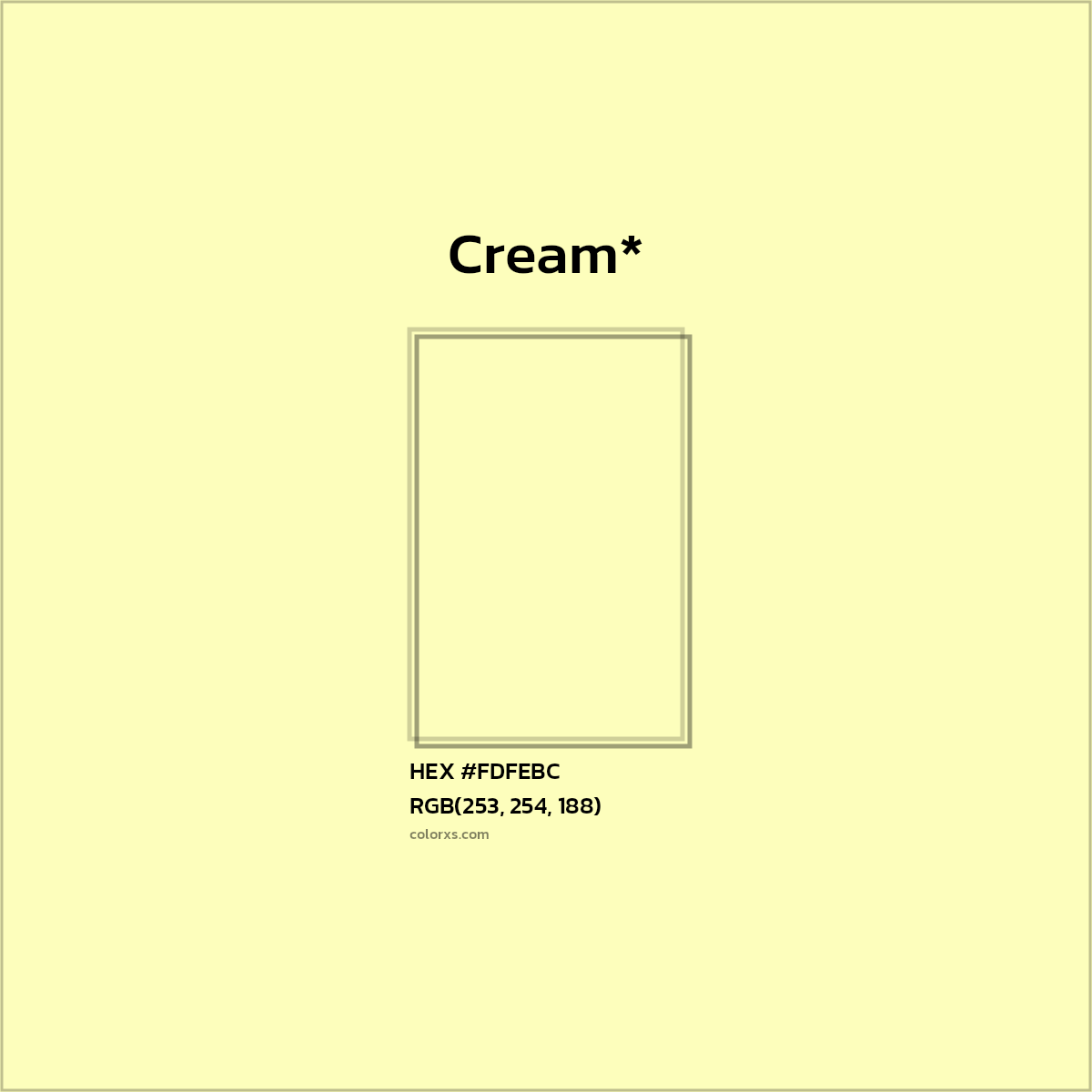 HEX #FDFEBC Color Name, Color Code, Palettes, Similar Paints, Images