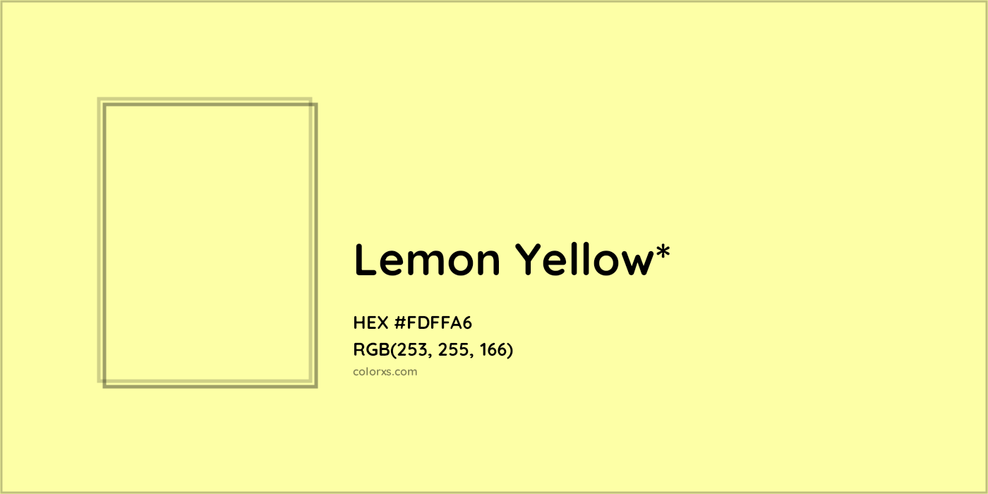 HEX #FDFFA6 Color Name, Color Code, Palettes, Similar Paints, Images