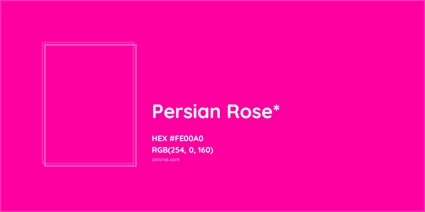 HEX #FE00A0 Color Name, Color Code, Palettes, Similar Paints, Images