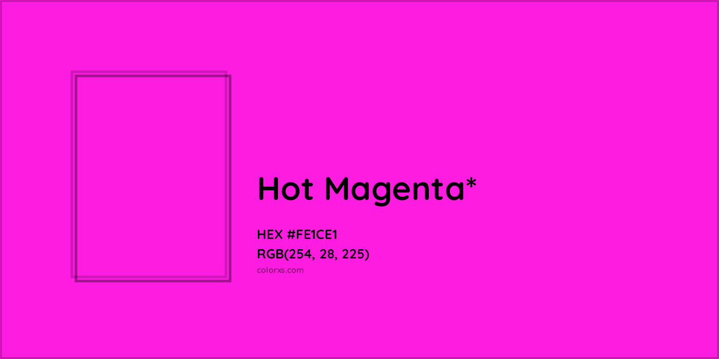 HEX #FE1CE1 Color Name, Color Code, Palettes, Similar Paints, Images