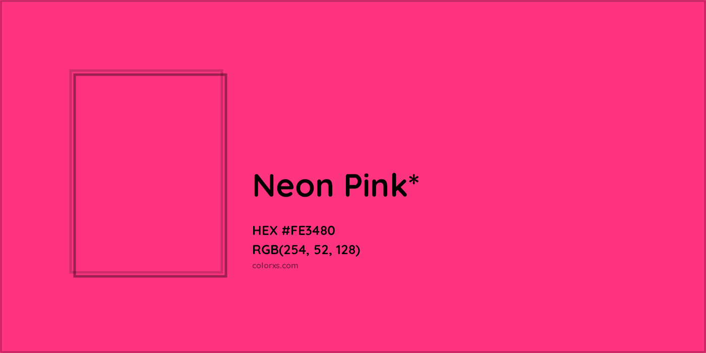 HEX #FE3480 Color Name, Color Code, Palettes, Similar Paints, Images