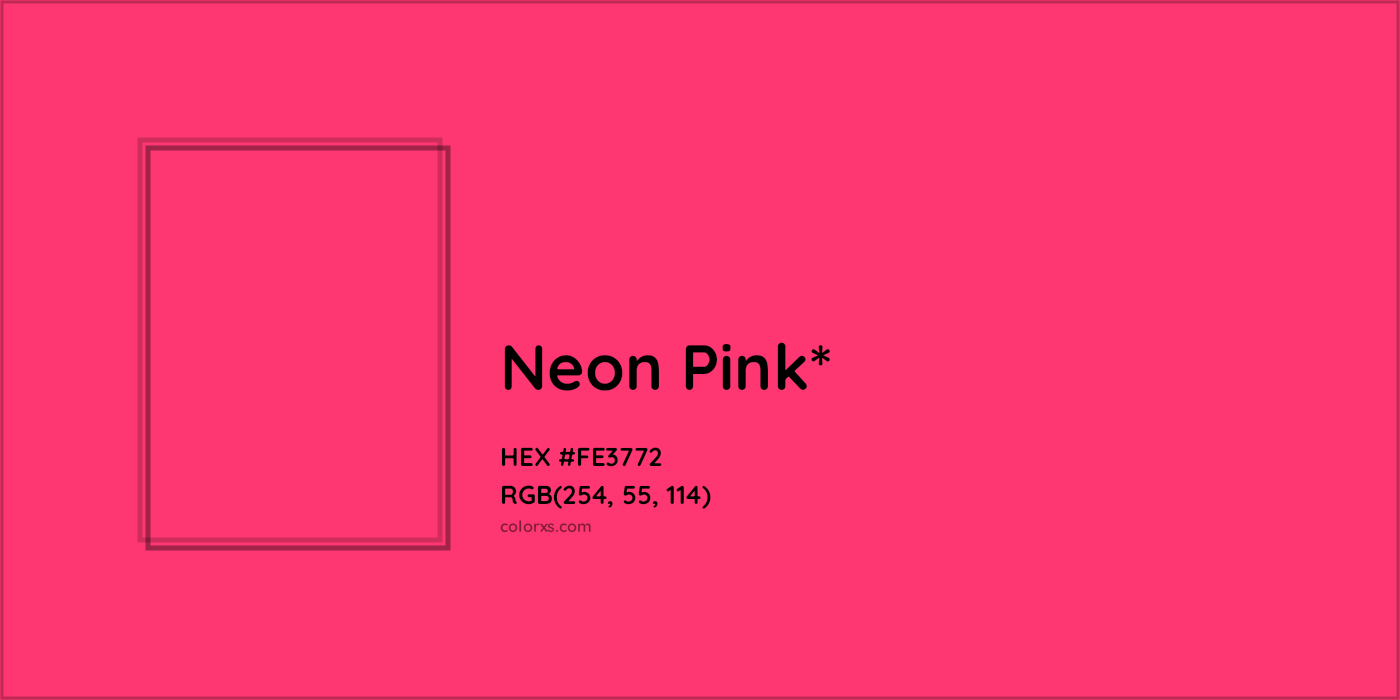 HEX #FE3772 Color Name, Color Code, Palettes, Similar Paints, Images