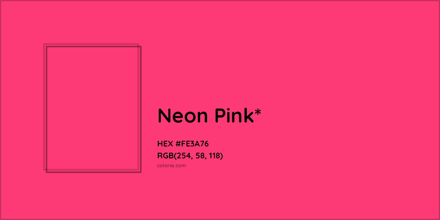 HEX #FE3A76 Color Name, Color Code, Palettes, Similar Paints, Images