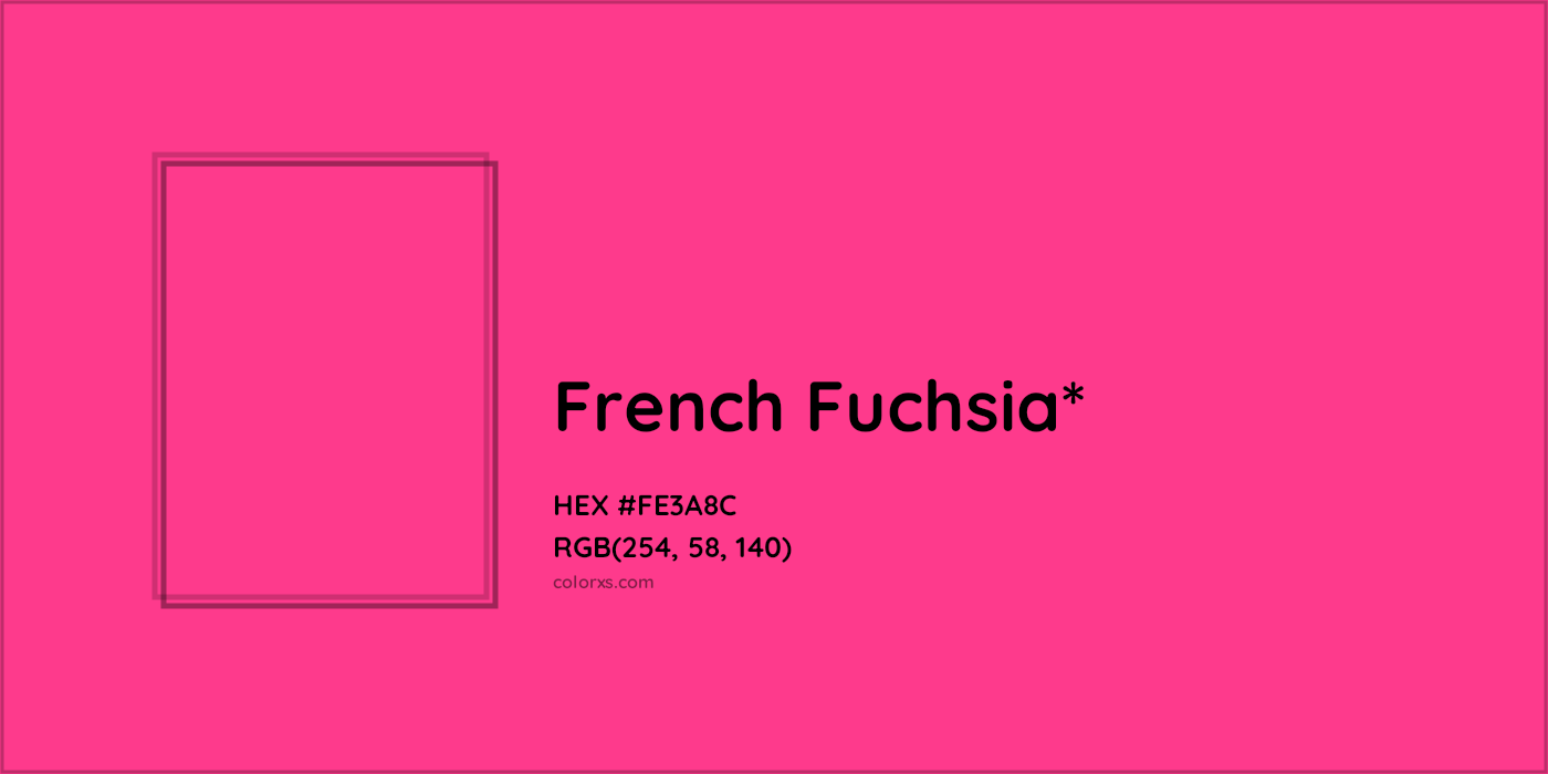 HEX #FE3A8C Color Name, Color Code, Palettes, Similar Paints, Images