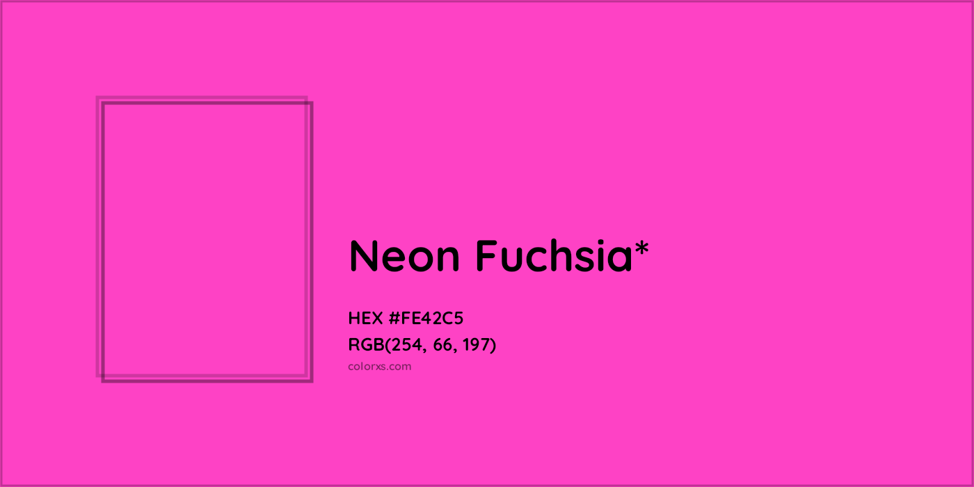 HEX #FE42C5 Color Name, Color Code, Palettes, Similar Paints, Images