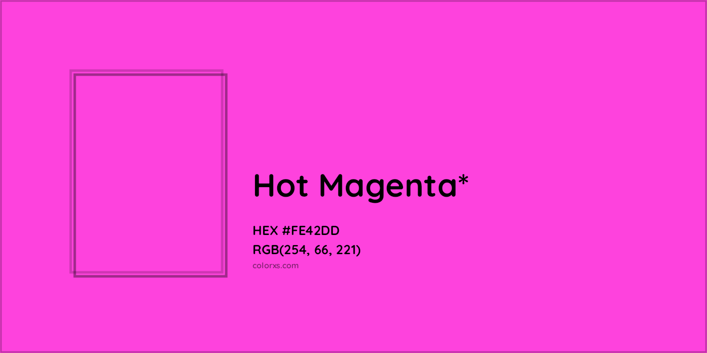 HEX #FE42DD Color Name, Color Code, Palettes, Similar Paints, Images