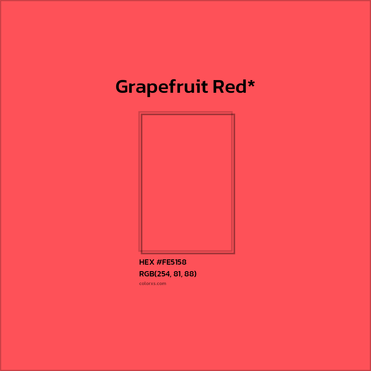 HEX #FE5158 Color Name, Color Code, Palettes, Similar Paints, Images