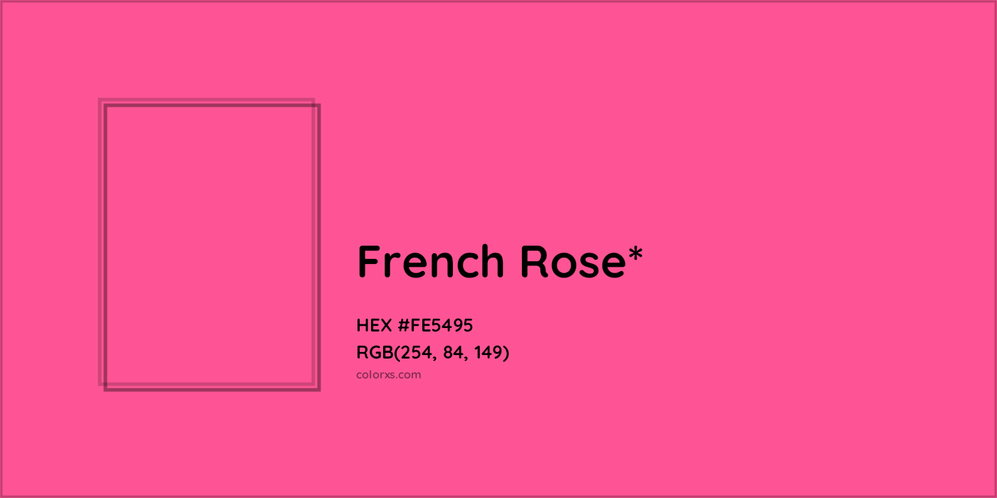 HEX #FE5495 Color Name, Color Code, Palettes, Similar Paints, Images