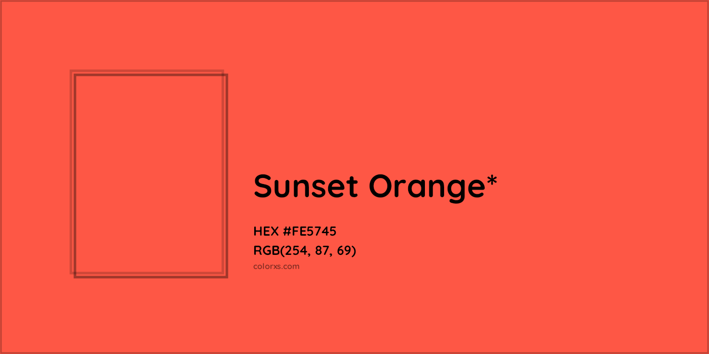 HEX #FE5745 Color Name, Color Code, Palettes, Similar Paints, Images