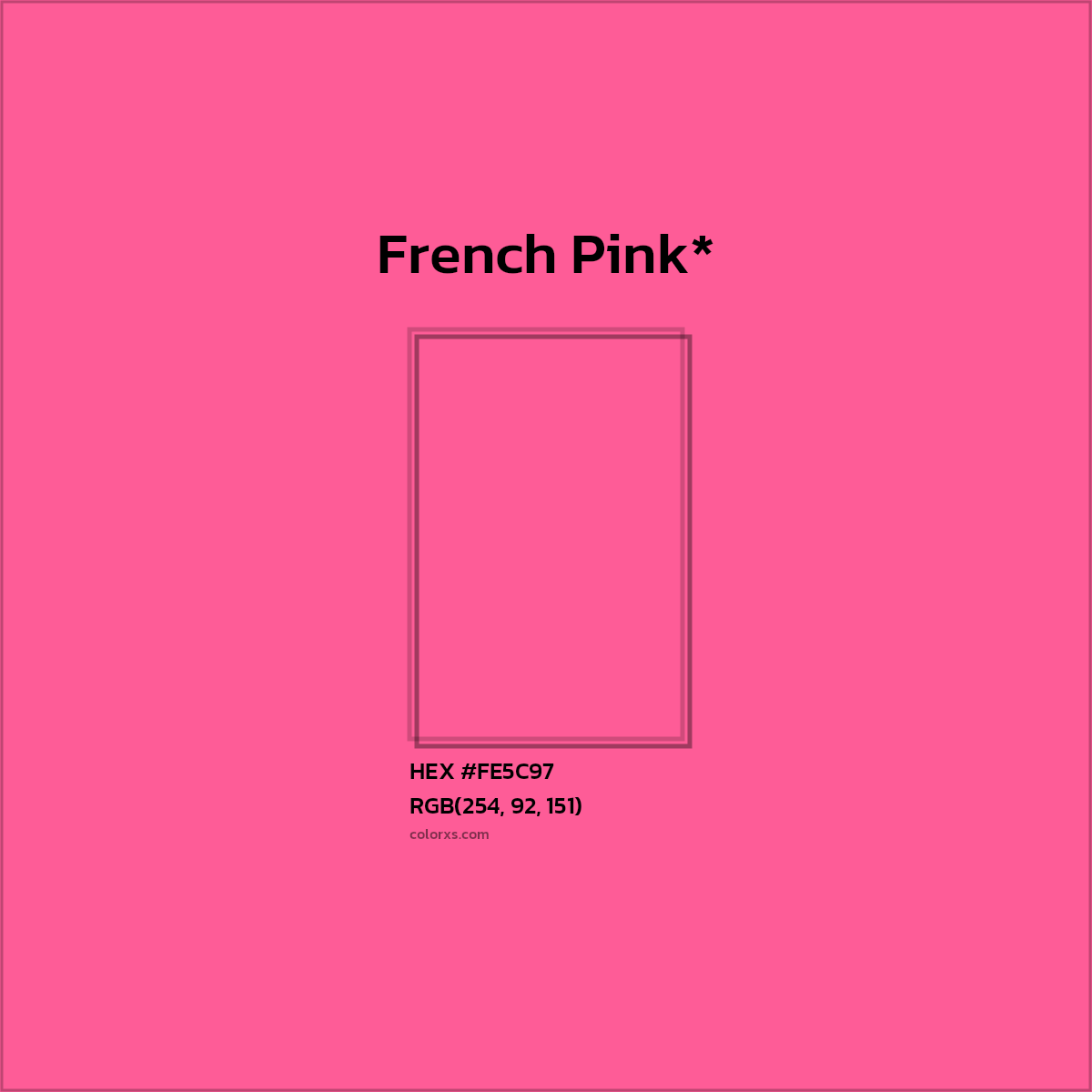 HEX #FE5C97 Color Name, Color Code, Palettes, Similar Paints, Images