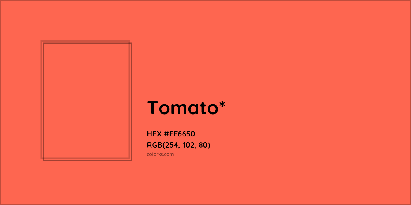 HEX #FE6650 Color Name, Color Code, Palettes, Similar Paints, Images