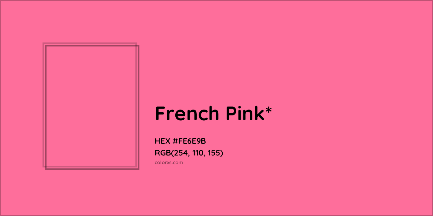 HEX #FE6E9B Color Name, Color Code, Palettes, Similar Paints, Images
