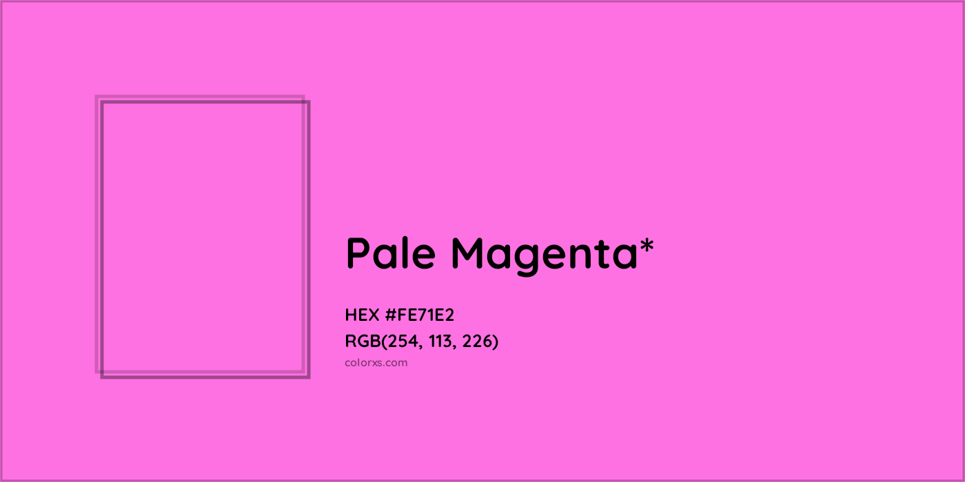 HEX #FE71E2 Color Name, Color Code, Palettes, Similar Paints, Images