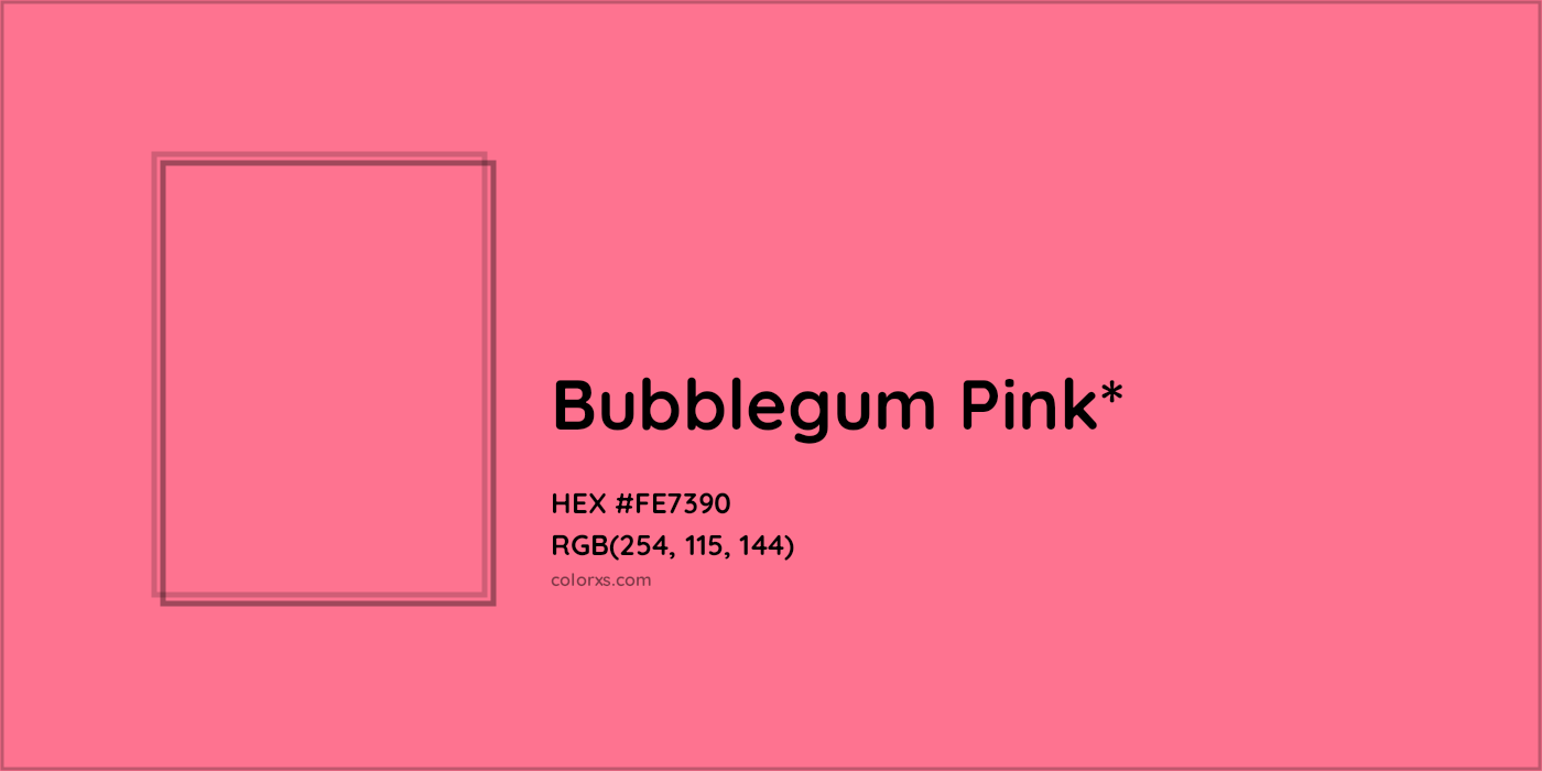 HEX #FE7390 Color Name, Color Code, Palettes, Similar Paints, Images
