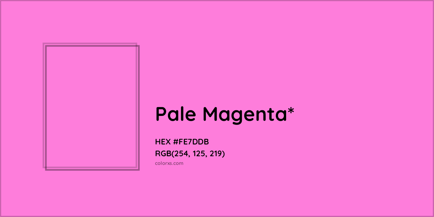 HEX #FE7DDB Color Name, Color Code, Palettes, Similar Paints, Images