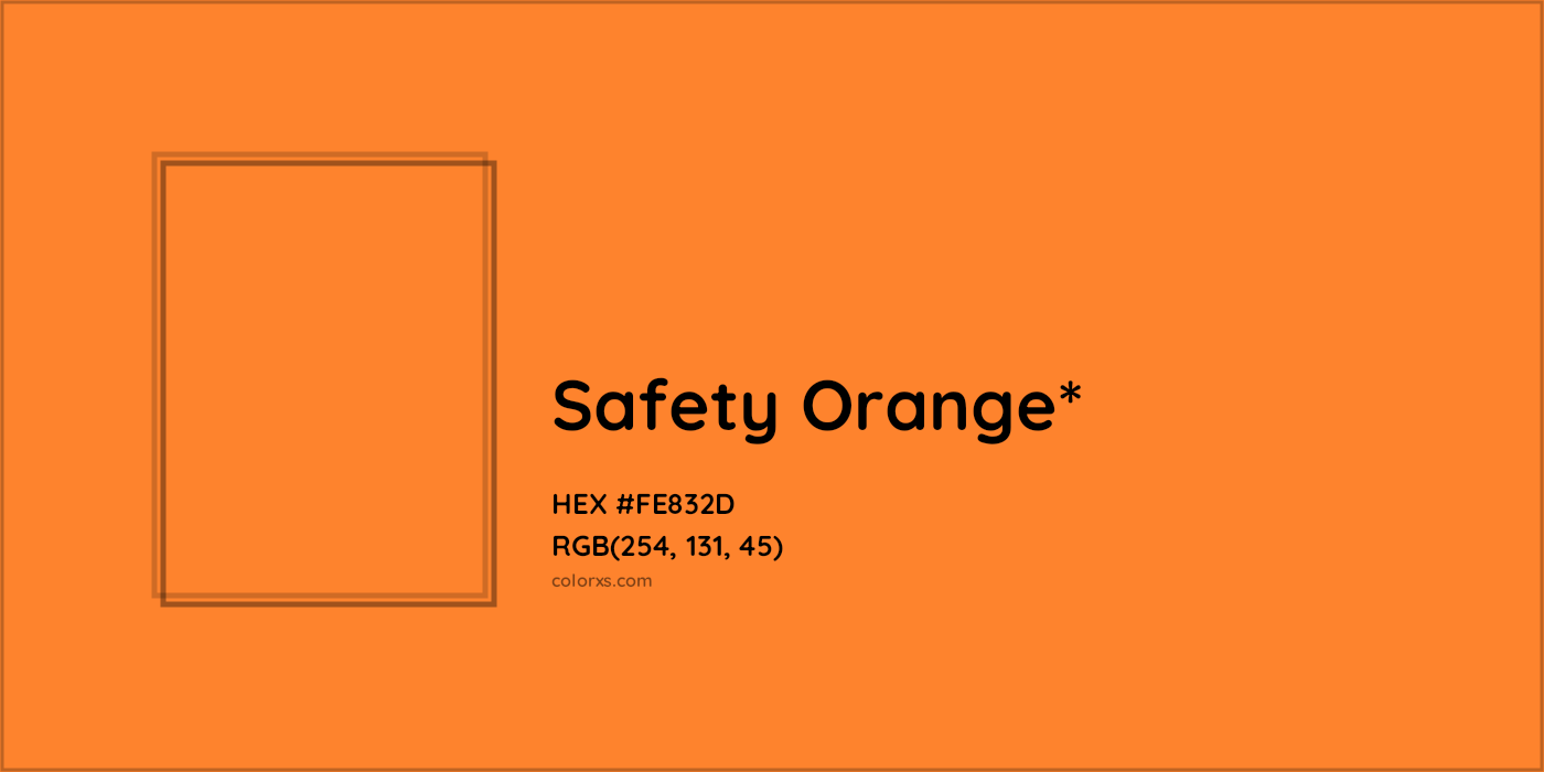 HEX #FE832D Color Name, Color Code, Palettes, Similar Paints, Images