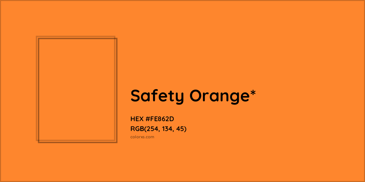 HEX #FE862D Color Name, Color Code, Palettes, Similar Paints, Images