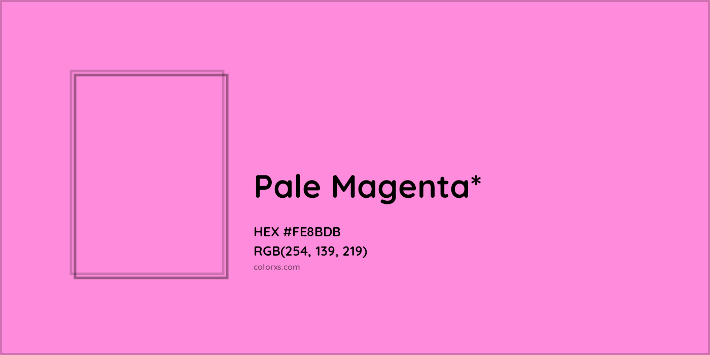 HEX #FE8BDB Color Name, Color Code, Palettes, Similar Paints, Images