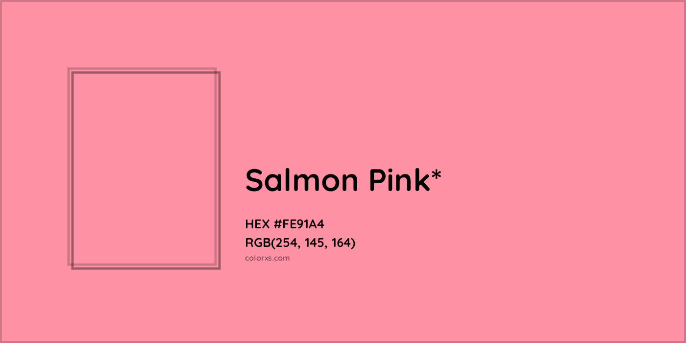 HEX #FE91A4 Color Name, Color Code, Palettes, Similar Paints, Images
