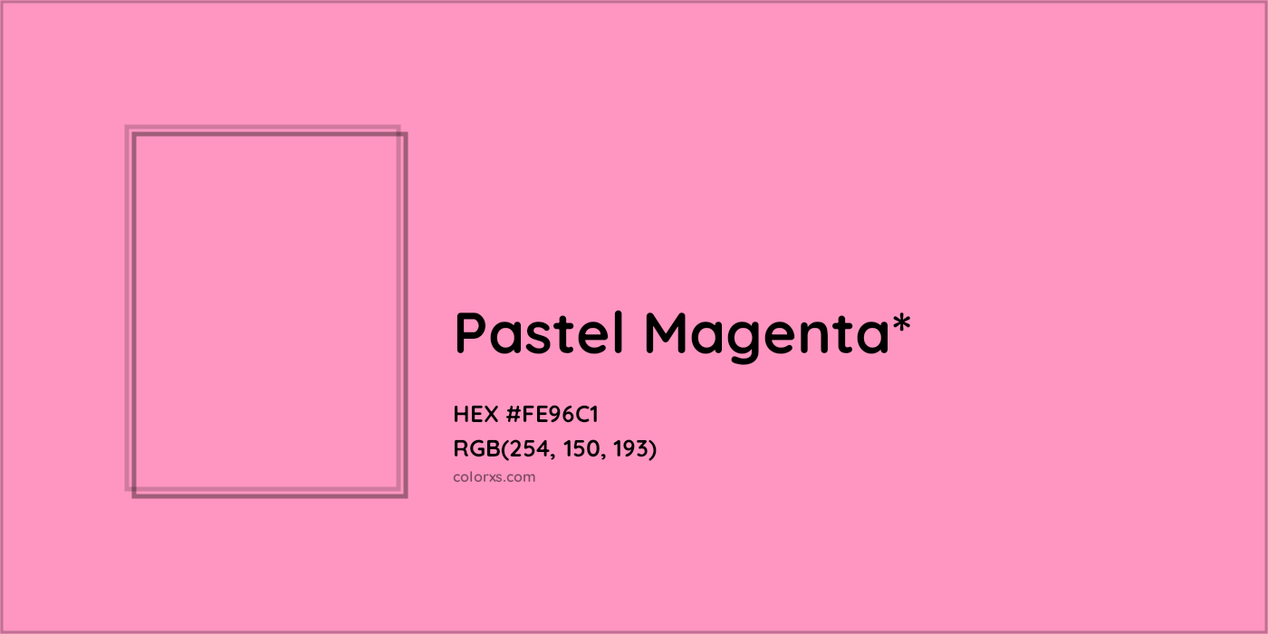 HEX #FE96C1 Color Name, Color Code, Palettes, Similar Paints, Images