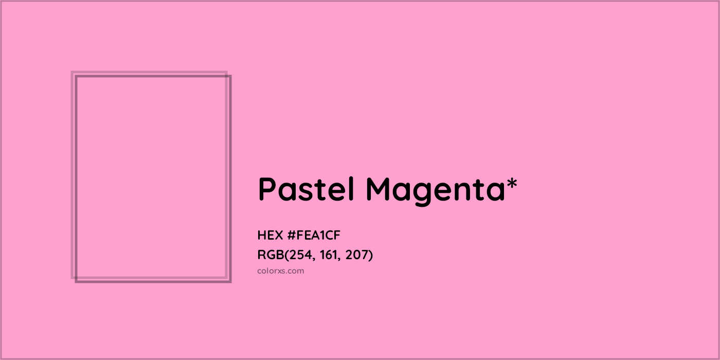 HEX #FEA1CF Color Name, Color Code, Palettes, Similar Paints, Images
