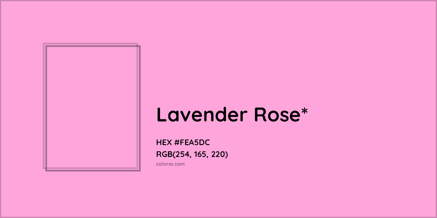 HEX #FEA5DC Color Name, Color Code, Palettes, Similar Paints, Images