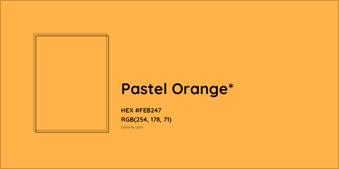 HEX #FEB247 Color Name, Color Code, Palettes, Similar Paints, Images
