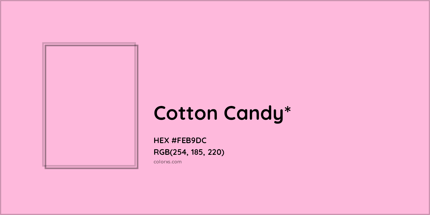 HEX #FEB9DC Color Name, Color Code, Palettes, Similar Paints, Images