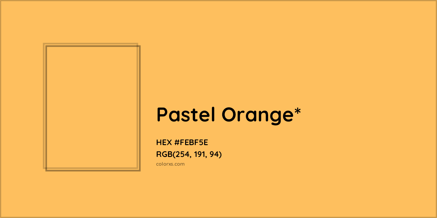 HEX #FEBF5E Color Name, Color Code, Palettes, Similar Paints, Images