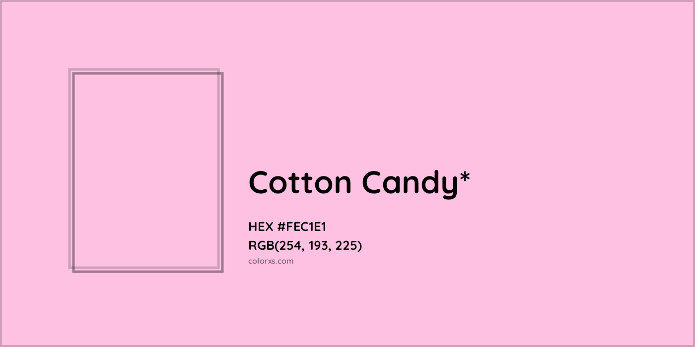 HEX #FEC1E1 Color Name, Color Code, Palettes, Similar Paints, Images