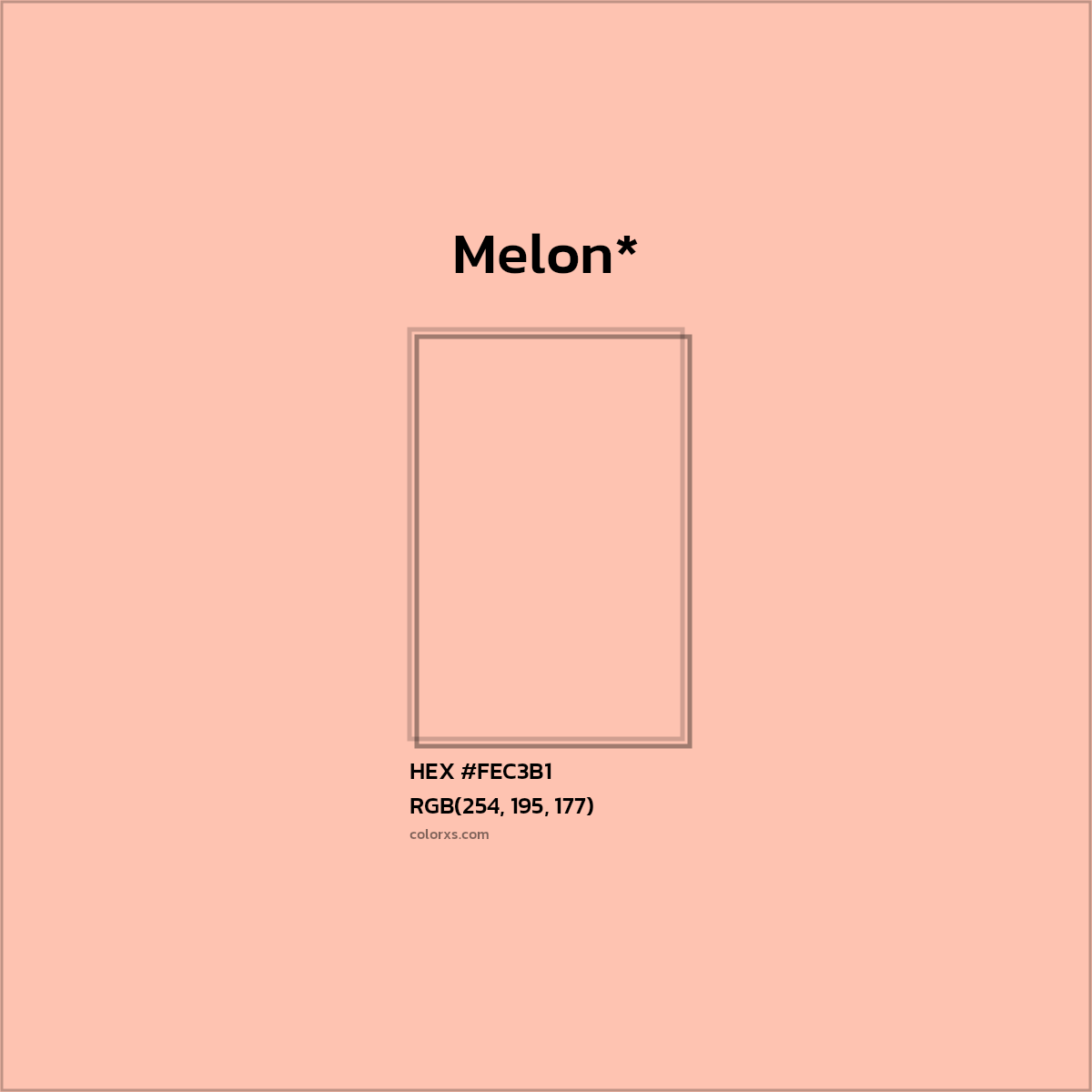 HEX #FEC3B1 Color Name, Color Code, Palettes, Similar Paints, Images