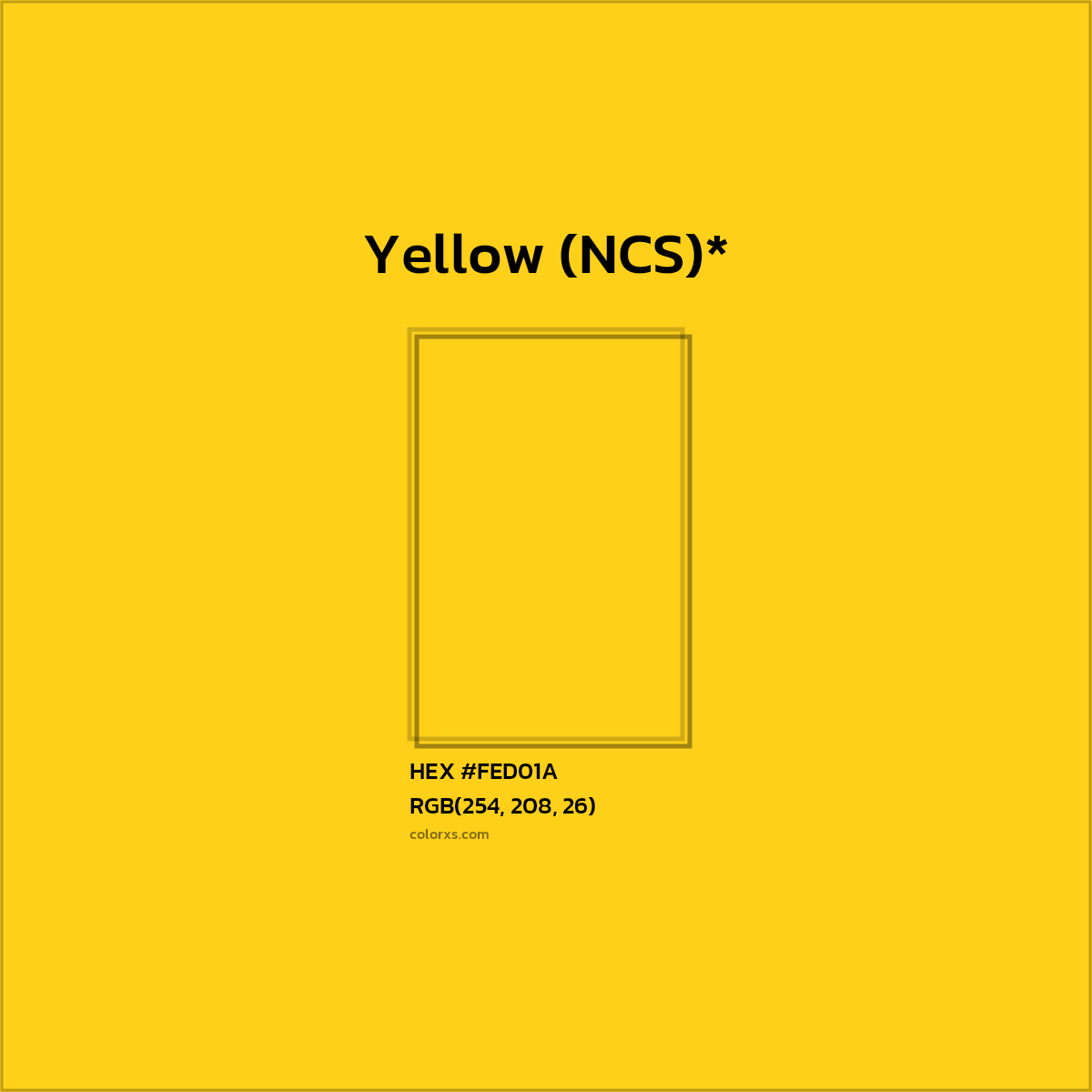 HEX #FED01A Color Name, Color Code, Palettes, Similar Paints, Images