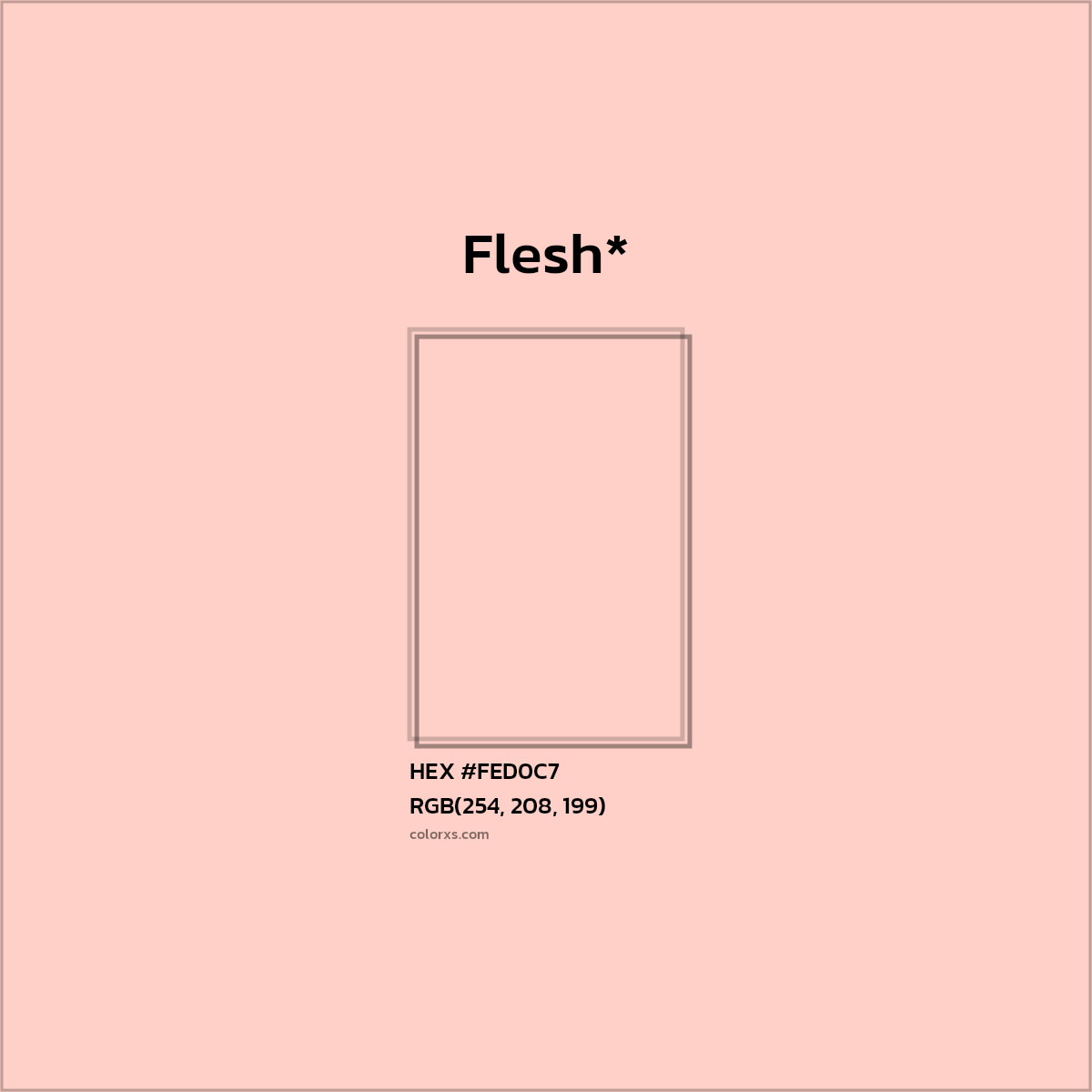 HEX #FED0C7 Color Name, Color Code, Palettes, Similar Paints, Images