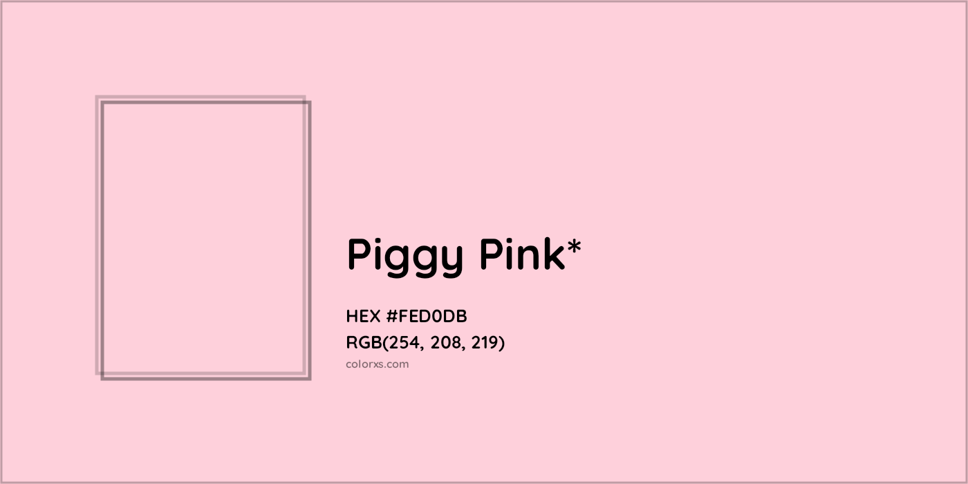 HEX #FED0DB Color Name, Color Code, Palettes, Similar Paints, Images