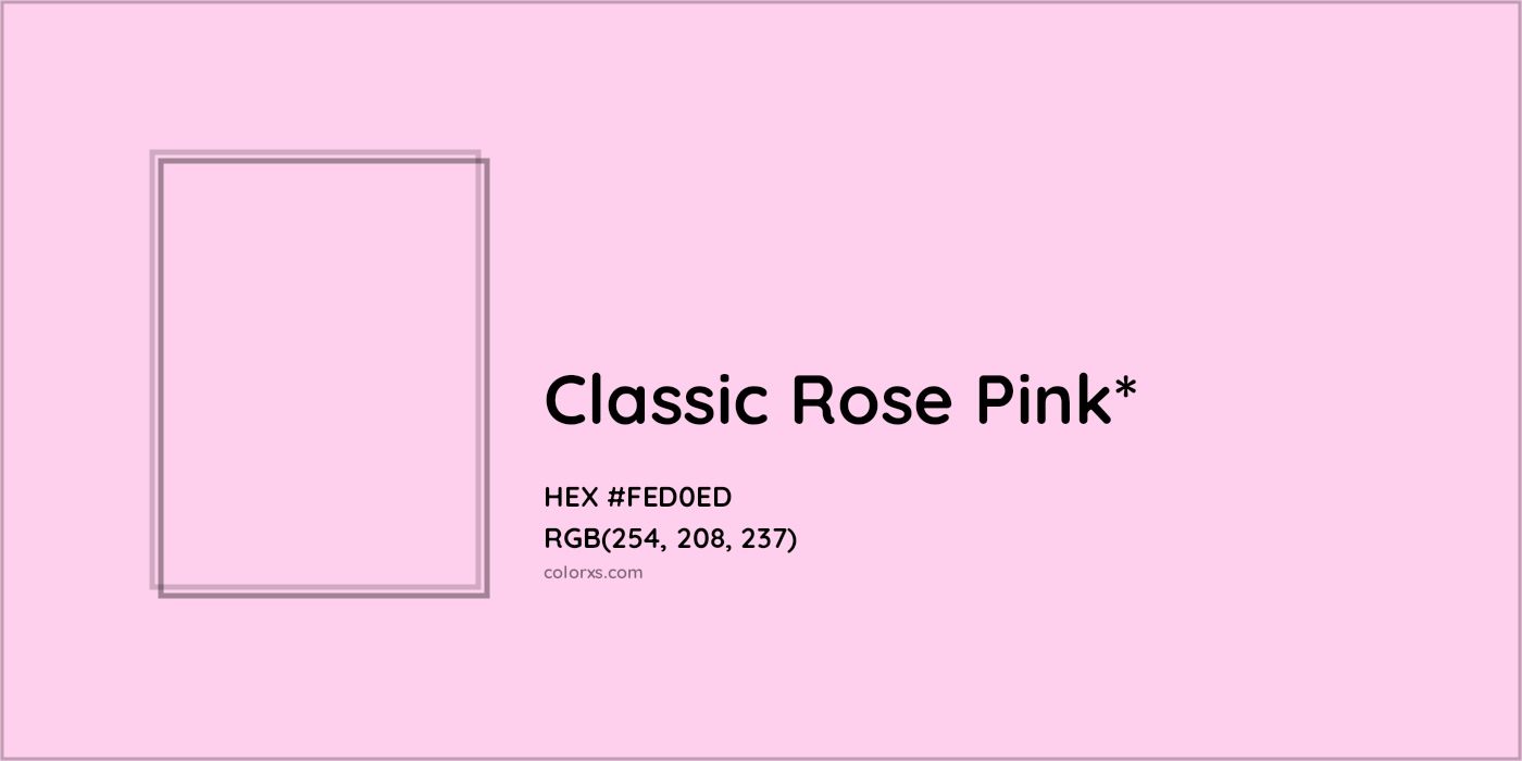 HEX #FED0ED Color Name, Color Code, Palettes, Similar Paints, Images