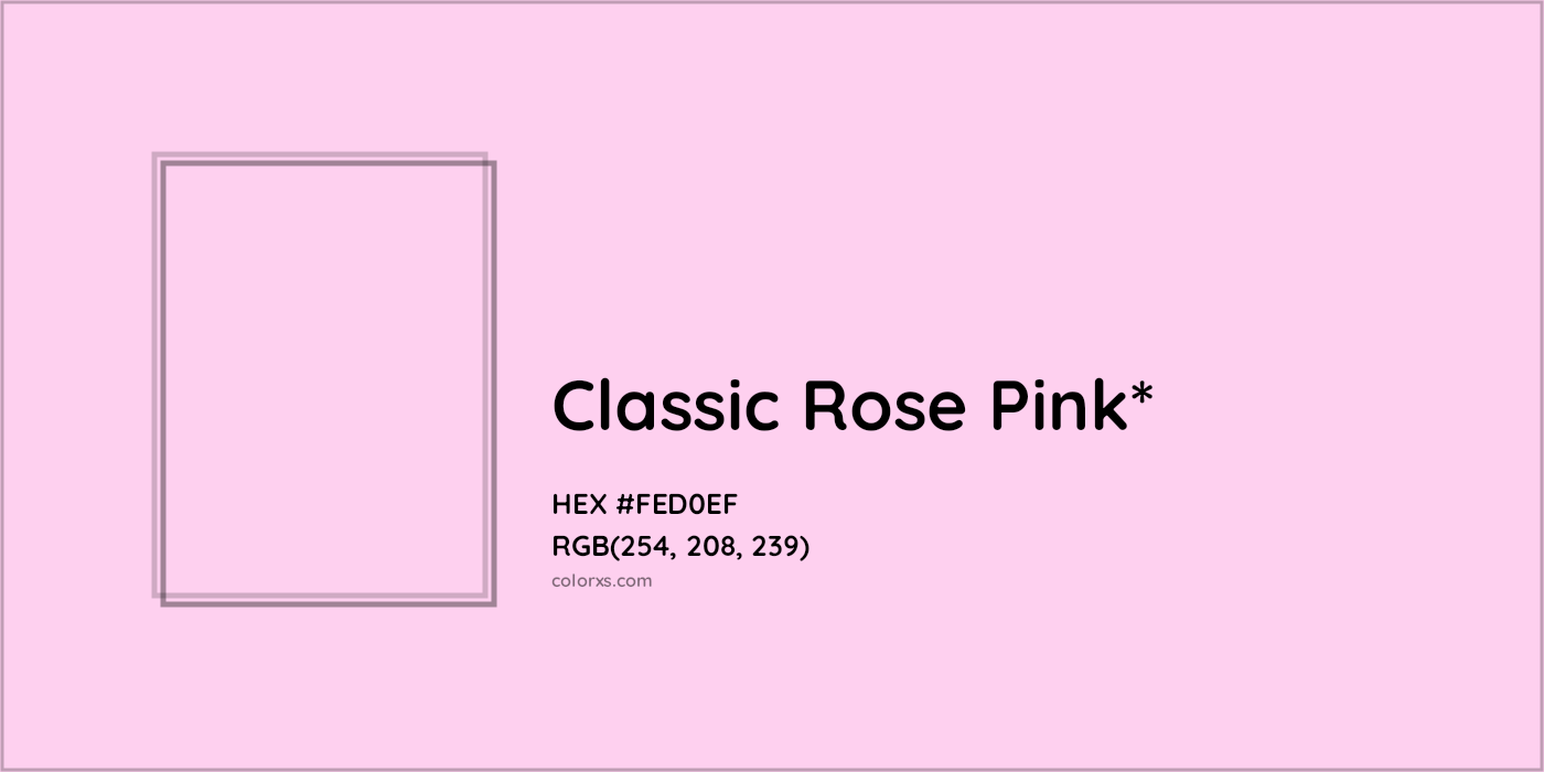 HEX #FED0EF Color Name, Color Code, Palettes, Similar Paints, Images