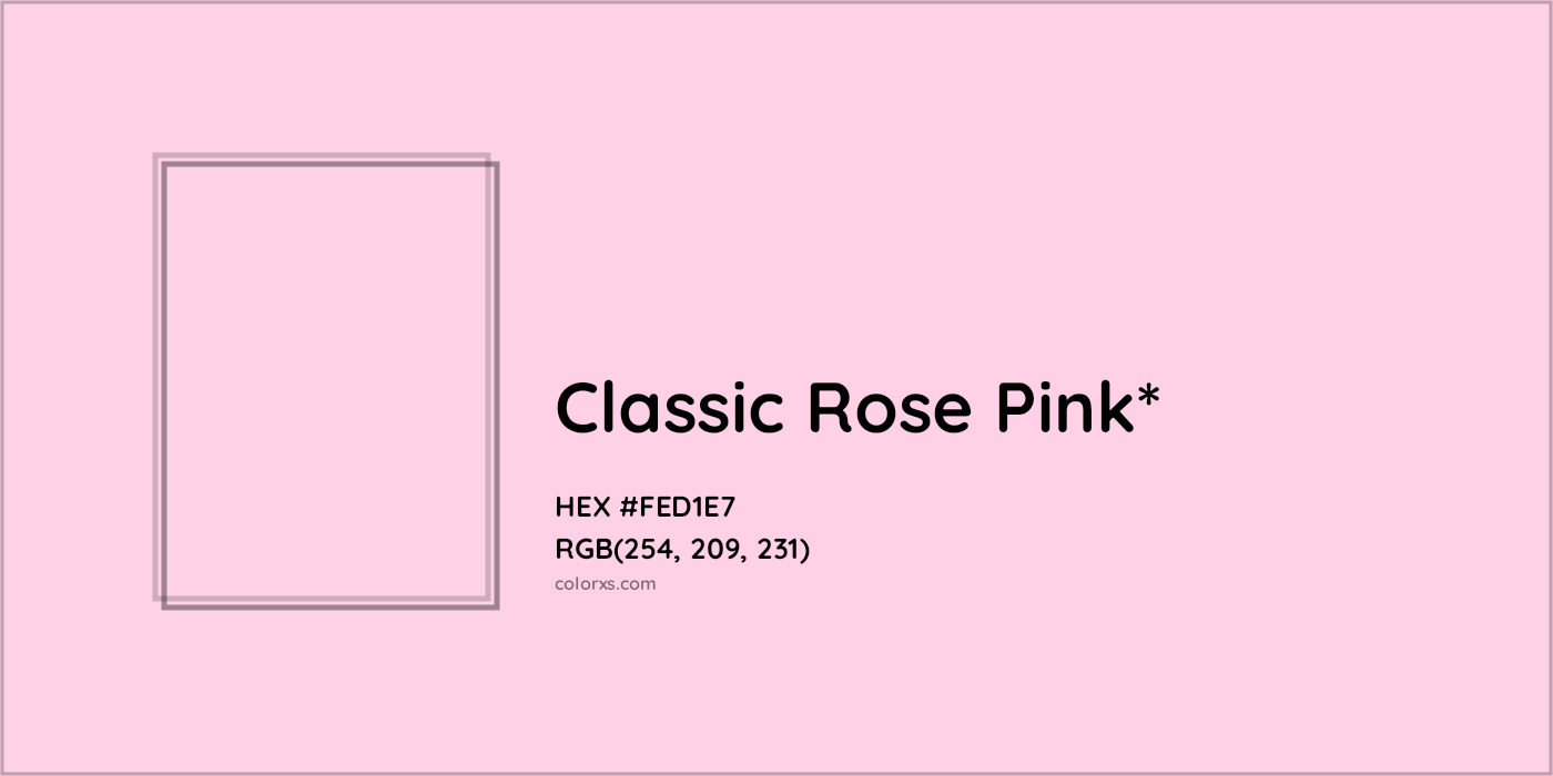 HEX #FED1E7 Color Name, Color Code, Palettes, Similar Paints, Images