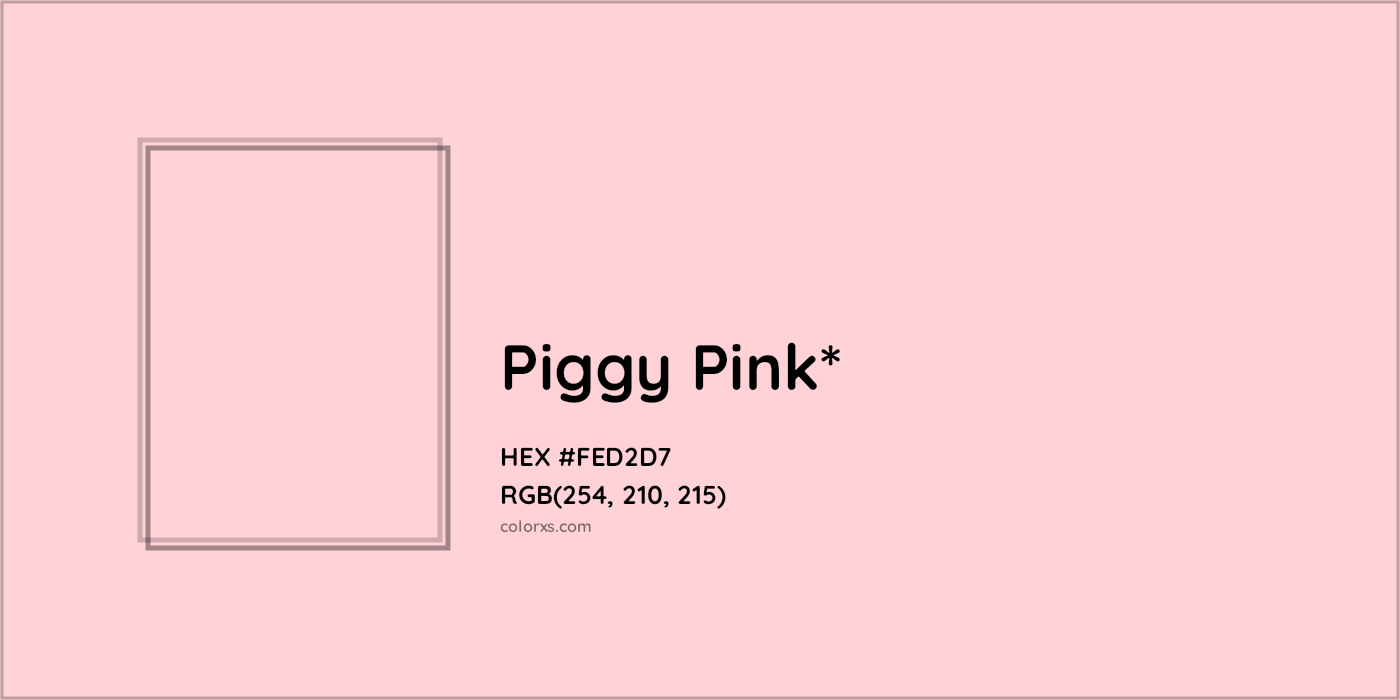 HEX #FED2D7 Color Name, Color Code, Palettes, Similar Paints, Images