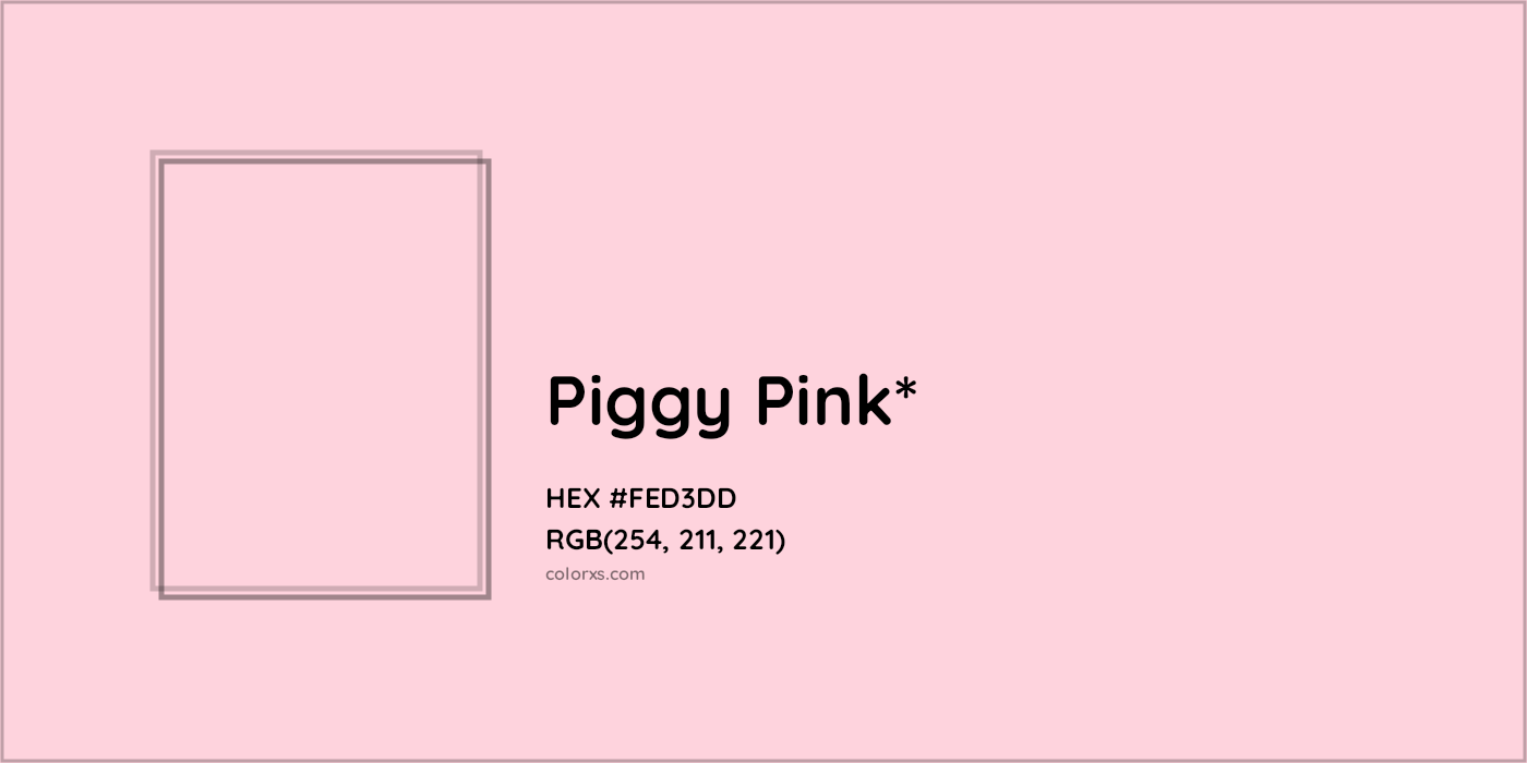 HEX #FED3DD Color Name, Color Code, Palettes, Similar Paints, Images