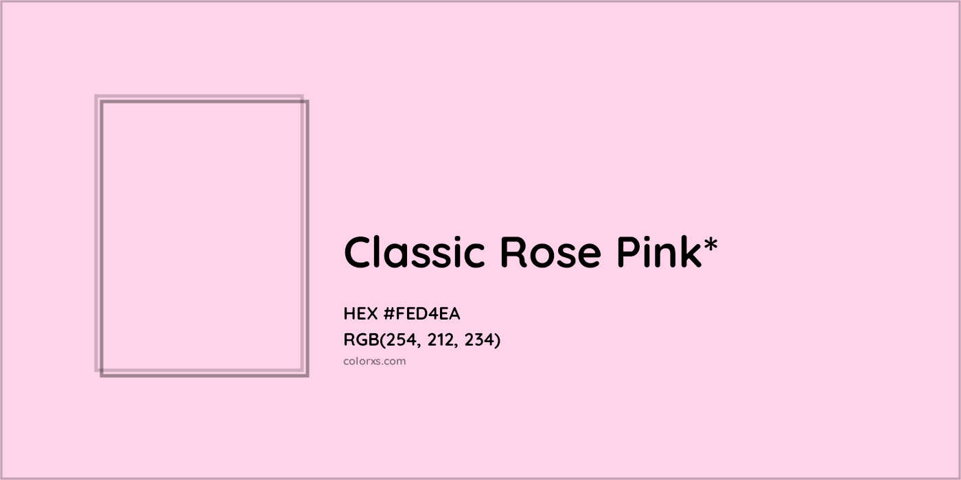HEX #FED4EA Color Name, Color Code, Palettes, Similar Paints, Images