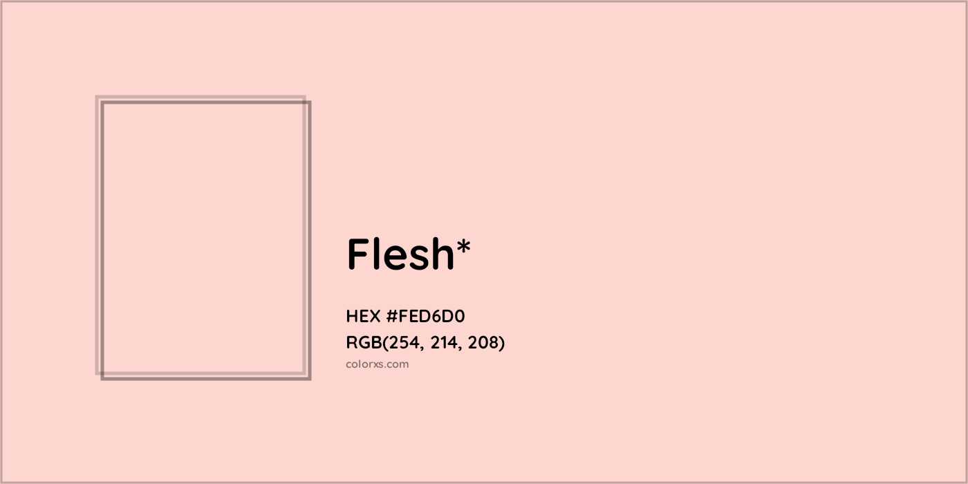 HEX #FED6D0 Color Name, Color Code, Palettes, Similar Paints, Images
