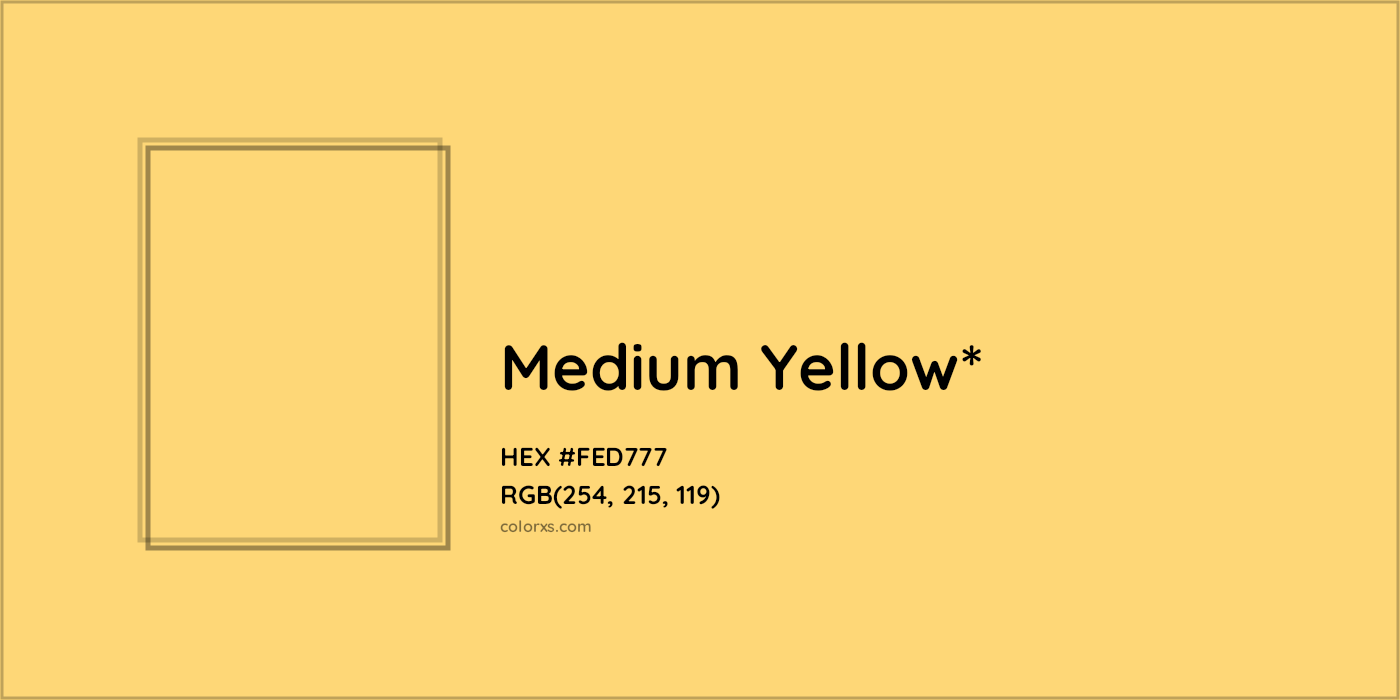 HEX #FED777 Color Name, Color Code, Palettes, Similar Paints, Images