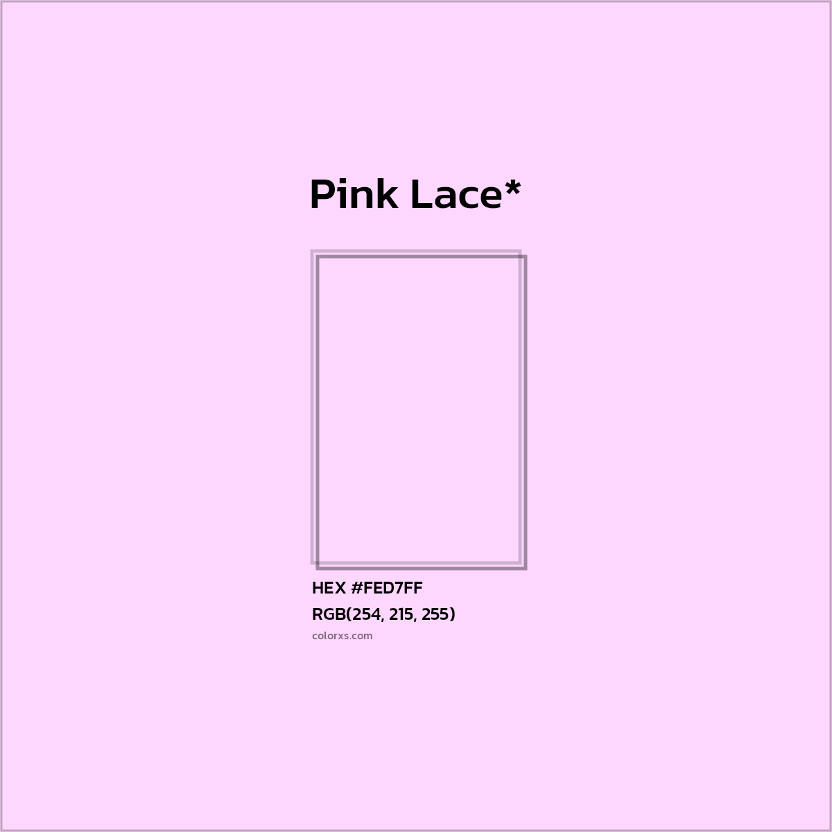HEX #FED7FF Color Name, Color Code, Palettes, Similar Paints, Images